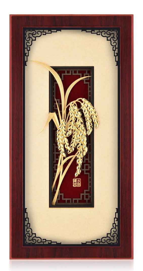水到渠成(水稻)又代表-豐衣足食