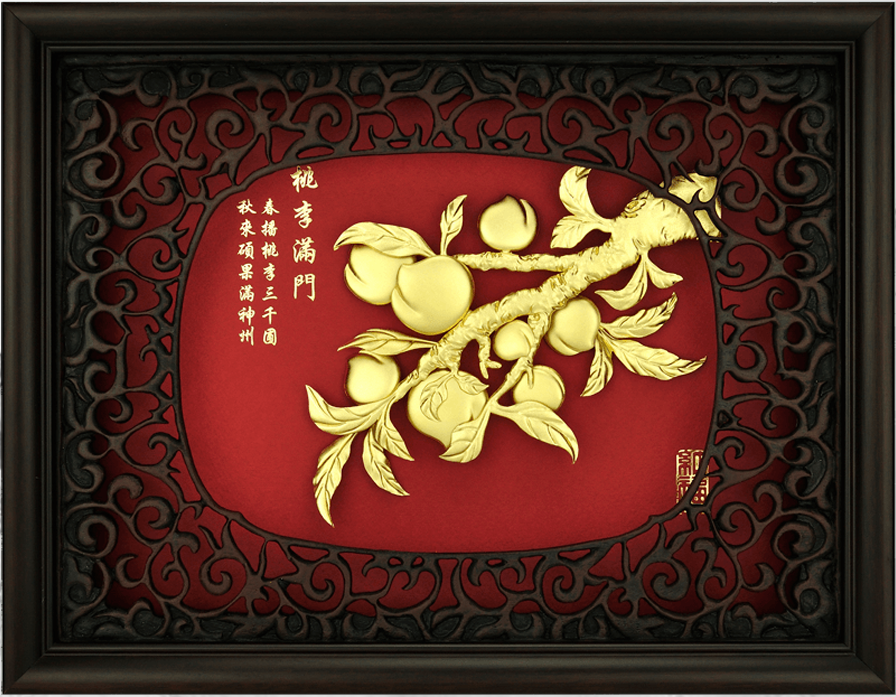 真金箔-桃李滿門(紅底)老師禮物