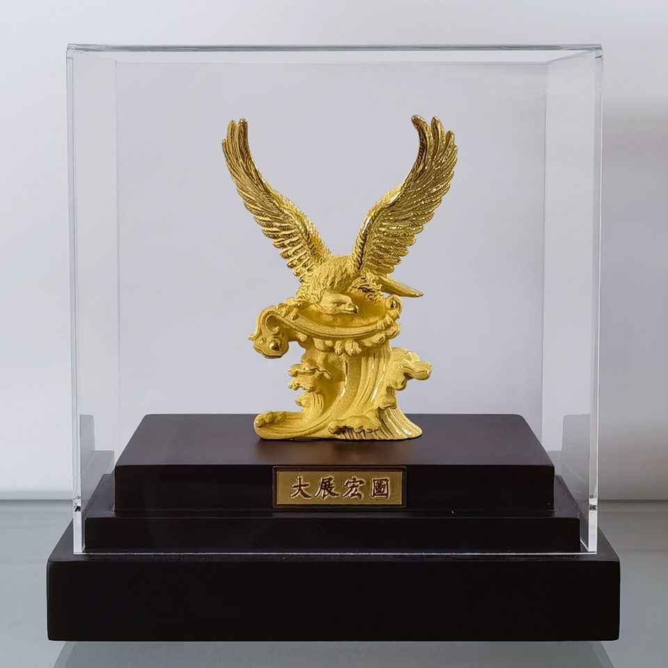24K金擺件大展鴻圖