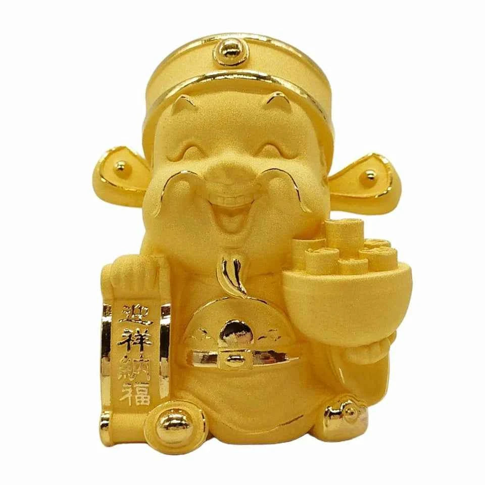 24K擺件財神-迎祥納福(首飾盒)