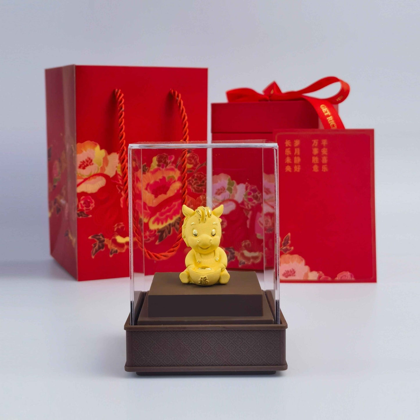馬年-金馬送福(牡丹款)