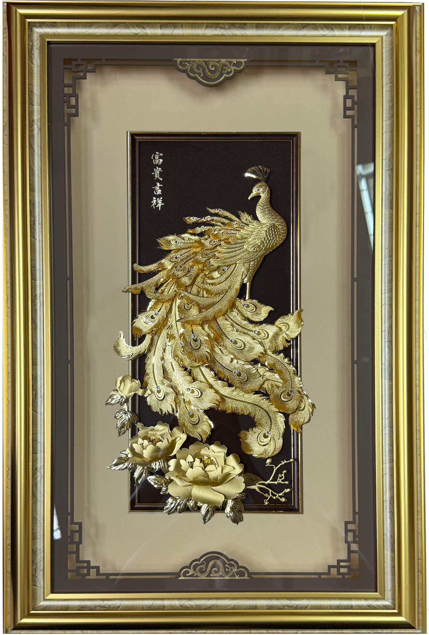 真金箔-富貴吉祥(孔雀)