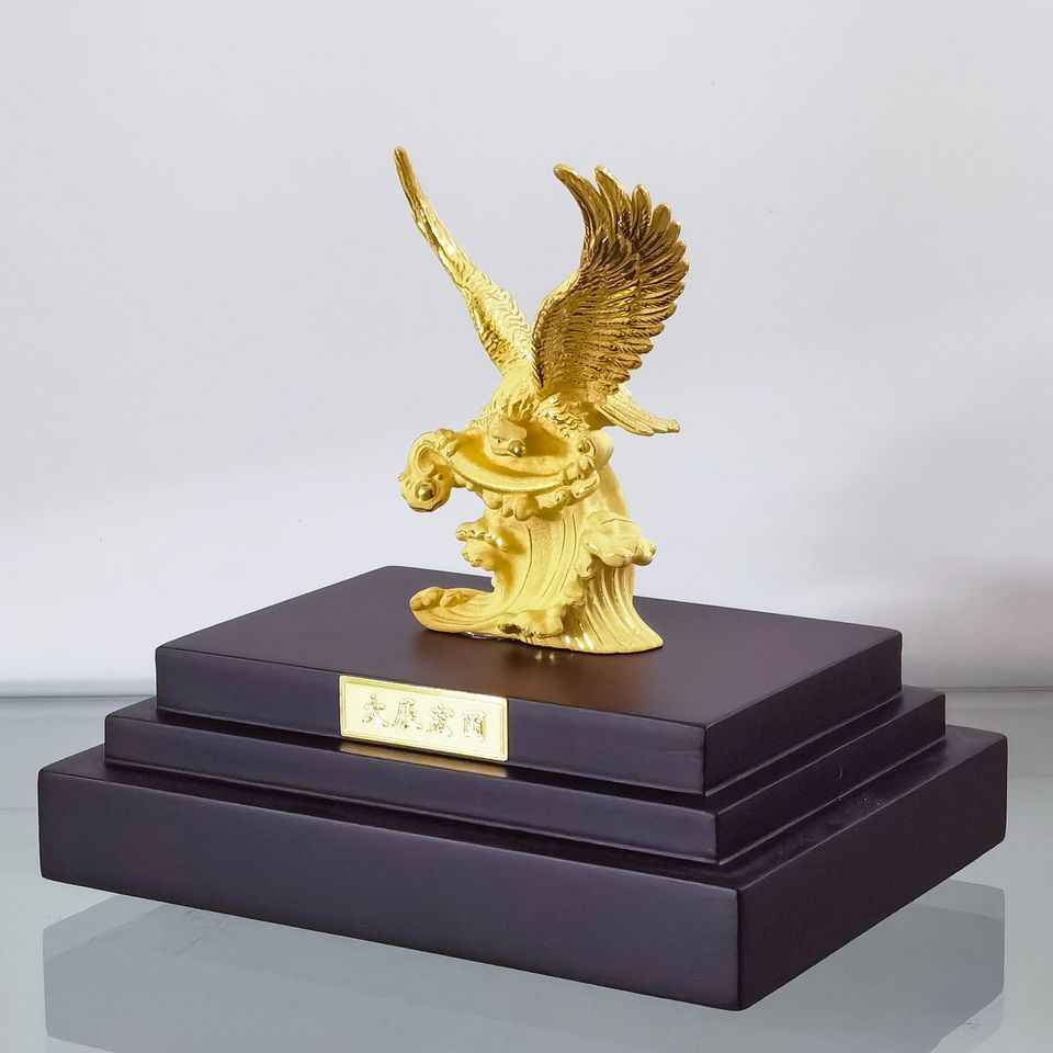 24K金擺件大展鴻圖