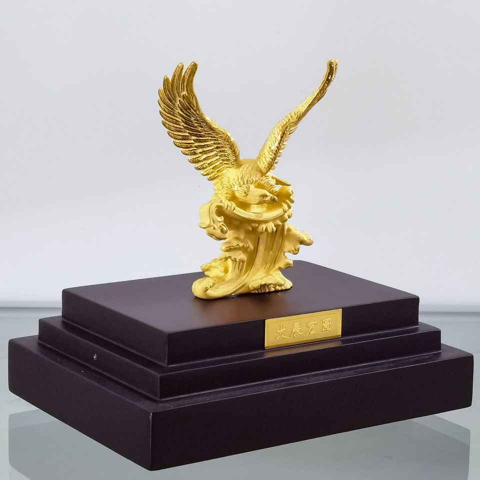 24K金擺件大展鴻圖