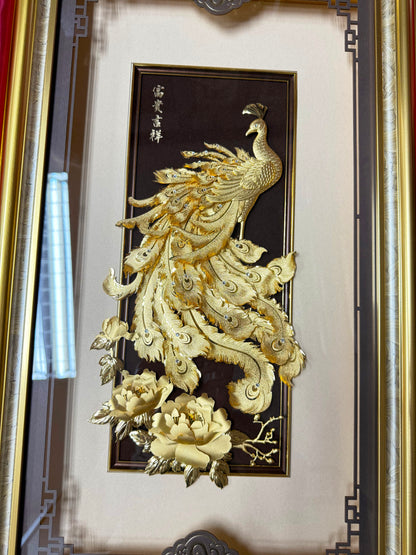 真金箔-富貴吉祥(孔雀)