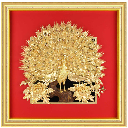 真金箔-富貴榮華（孔雀開屏）