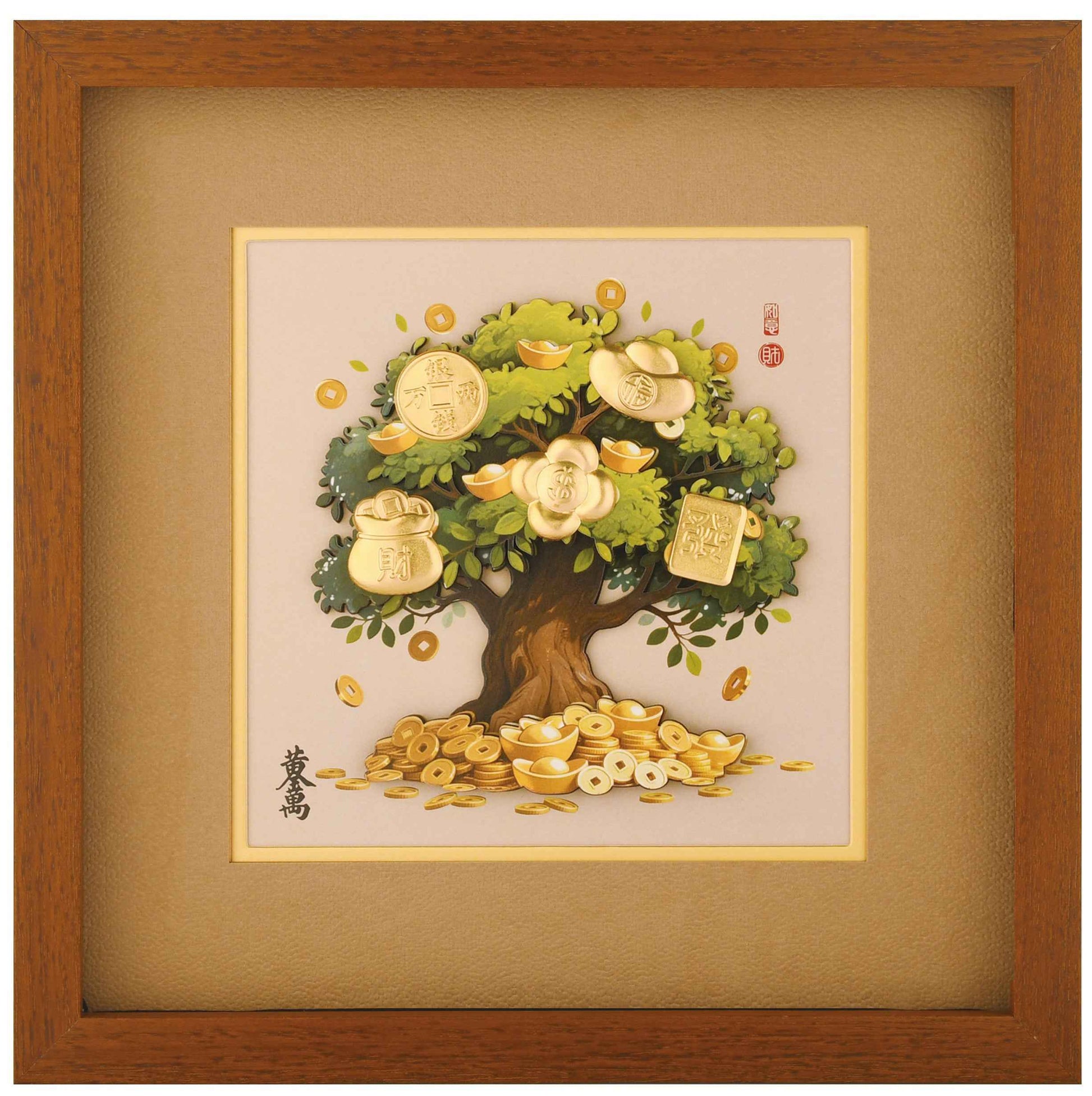 真金箔-招財進寶/發財樹